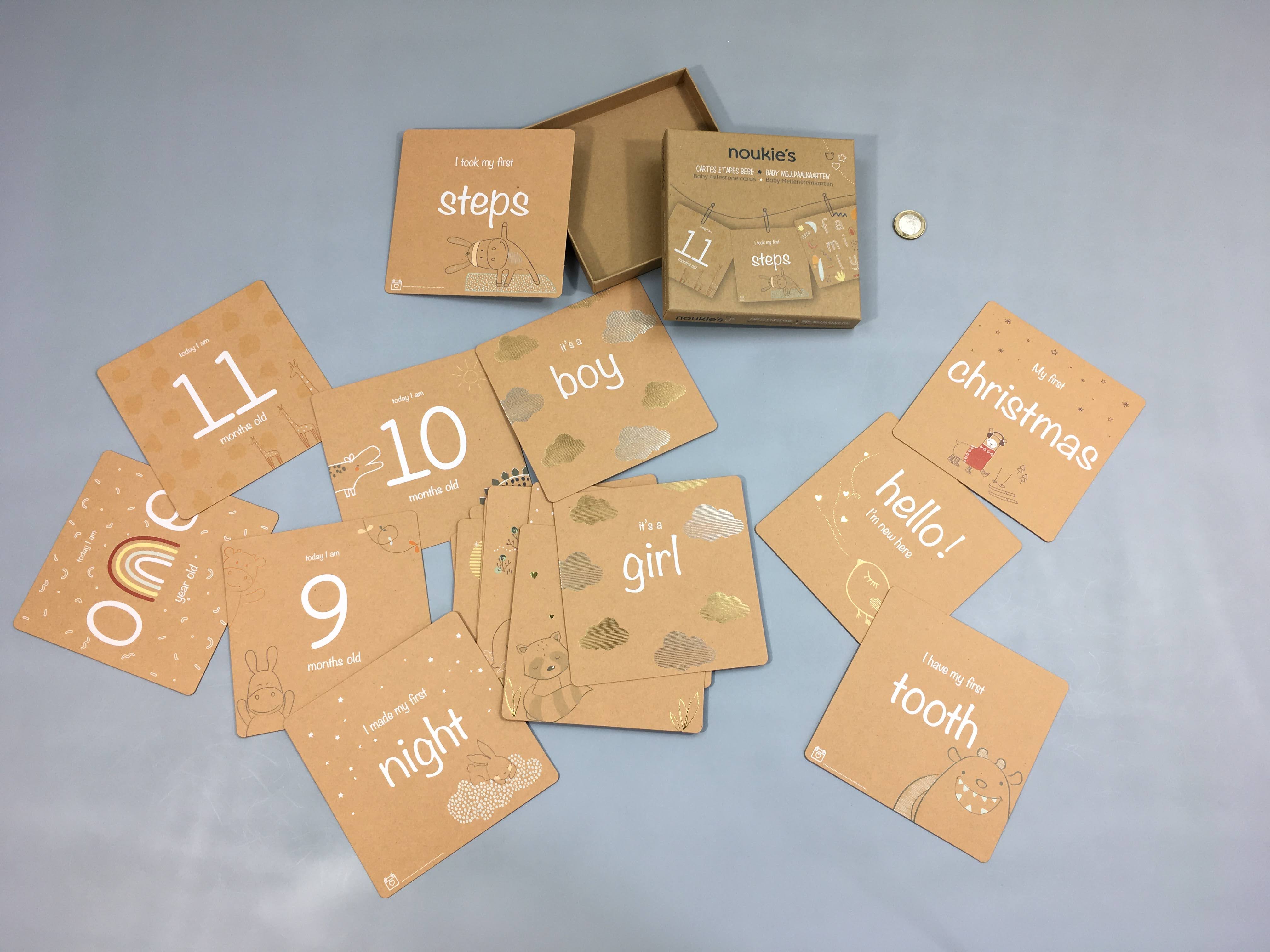 Etat neuf cartes étapes bébé