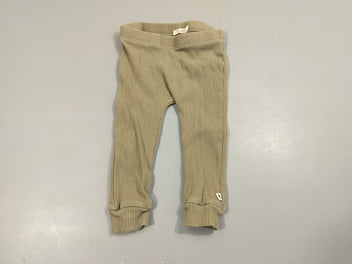 Legging kaki texturé 95% coton 5% élasthanne