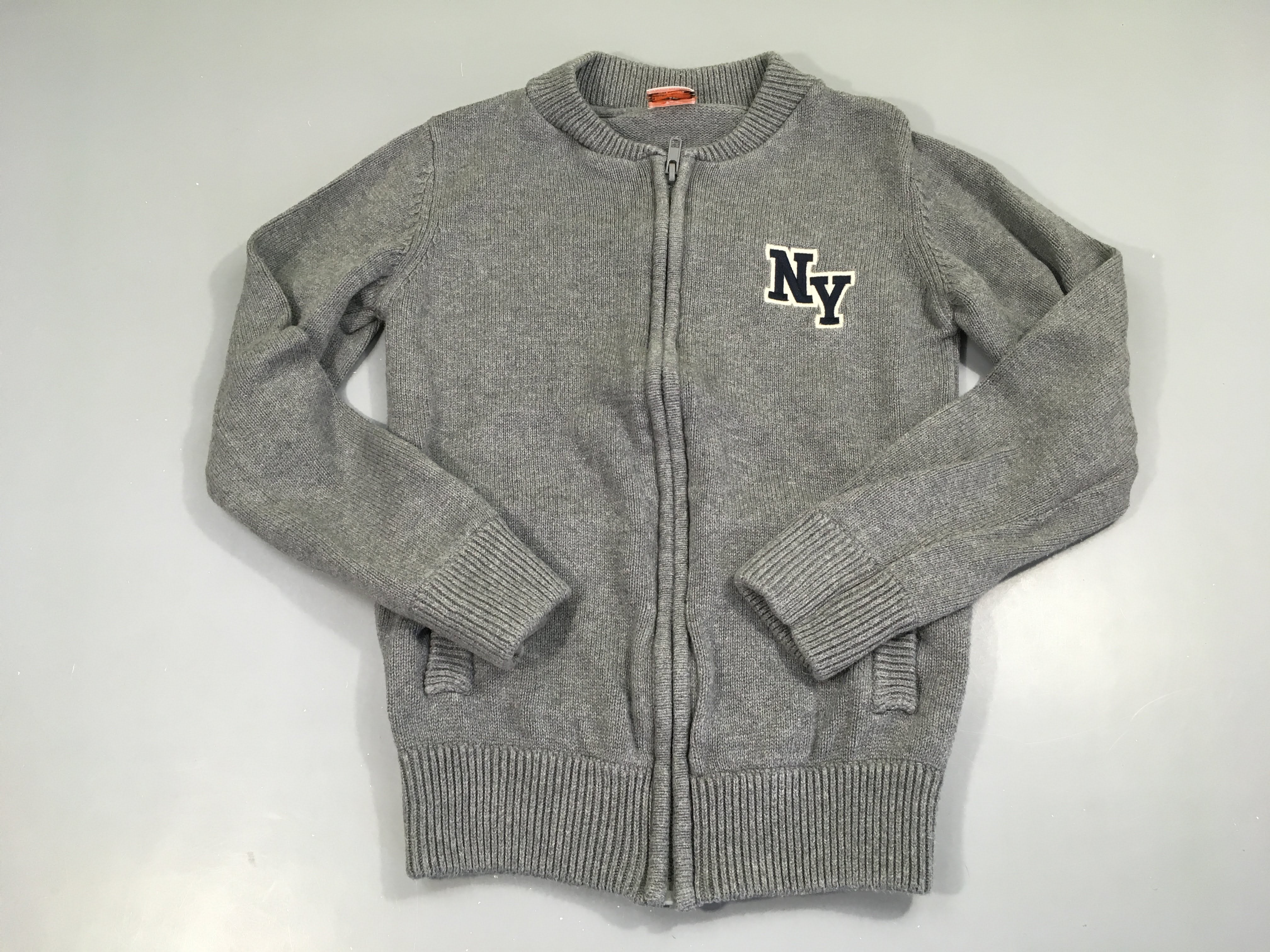 Gilet zippé gris NY