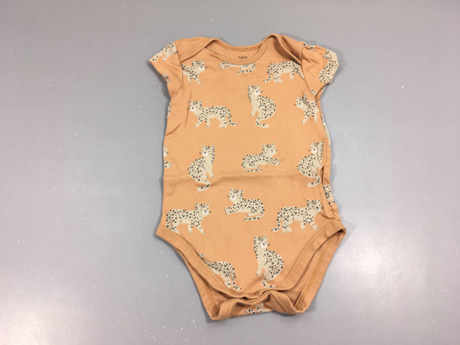 Body m.c orange félins, moins cher chez Petit Kiwi