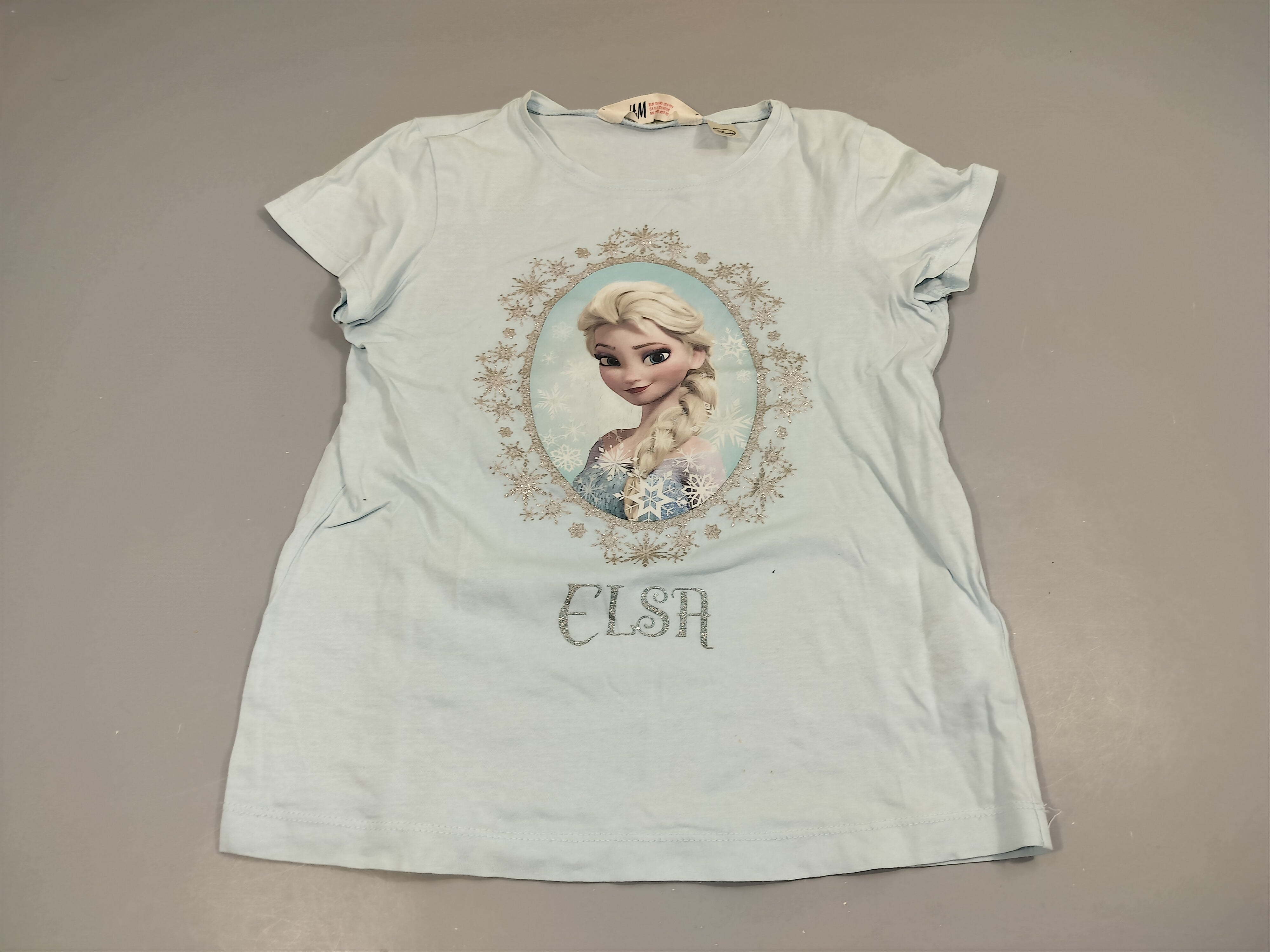 T-shirt m.c bleu clair, Elsa, reine des neiges