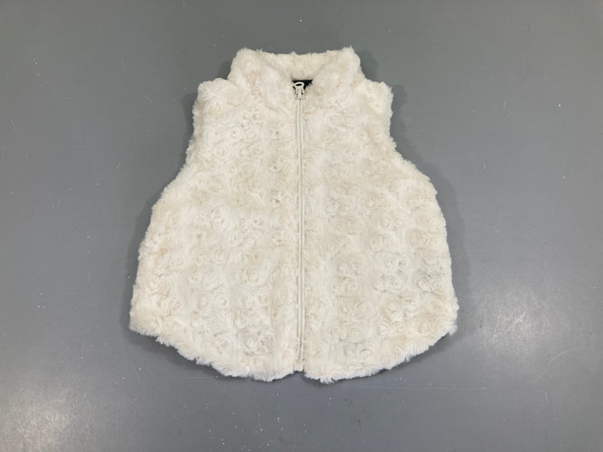 Gilet berger texturé blanc cassé, moins cher chez Petit Kiwi