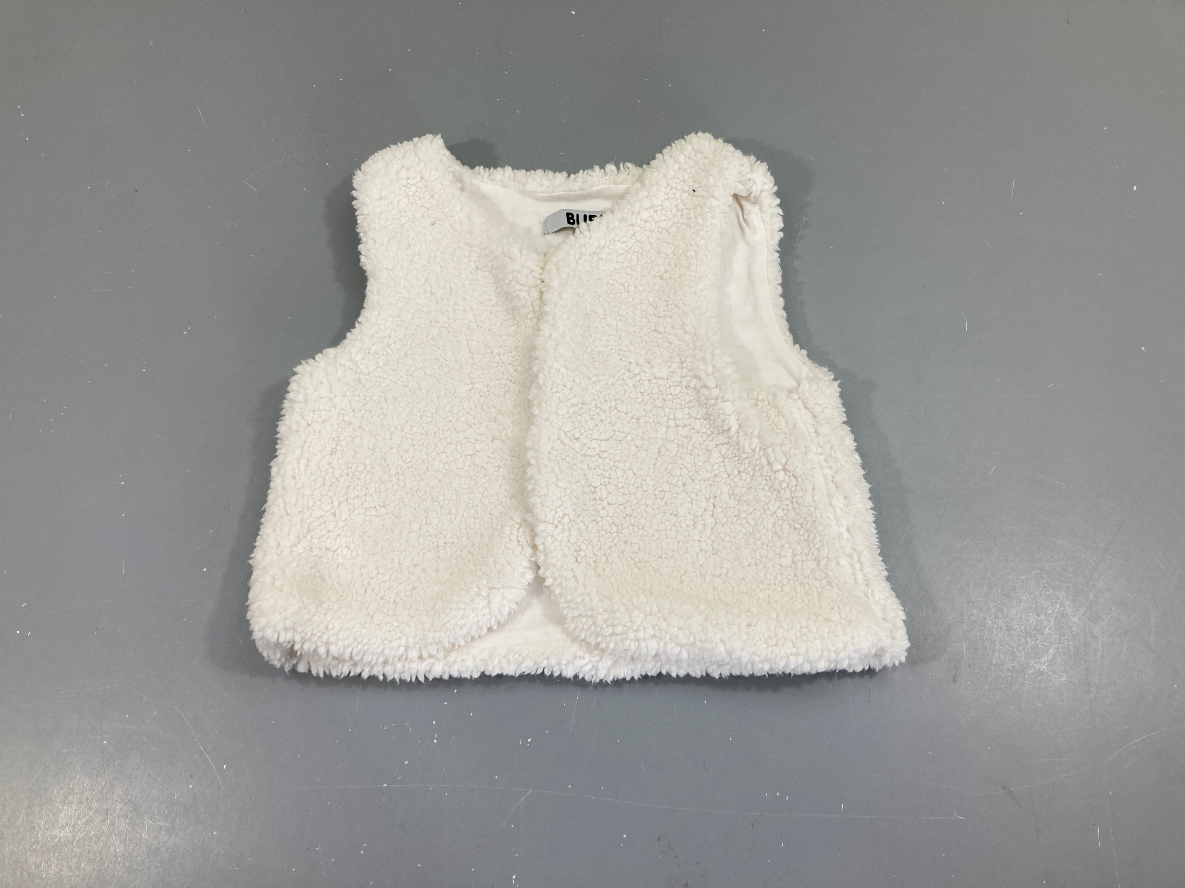 Gilet berger sherpa blanc cassé