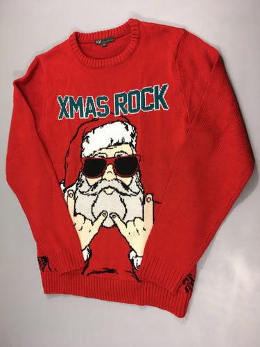 Pull rouge Noël, moins cher chez Petit Kiwi