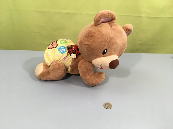 Ourson 1,2,3 suis-moi marche à 4 pattes Fonctionne, moins cher chez Petit Kiwi