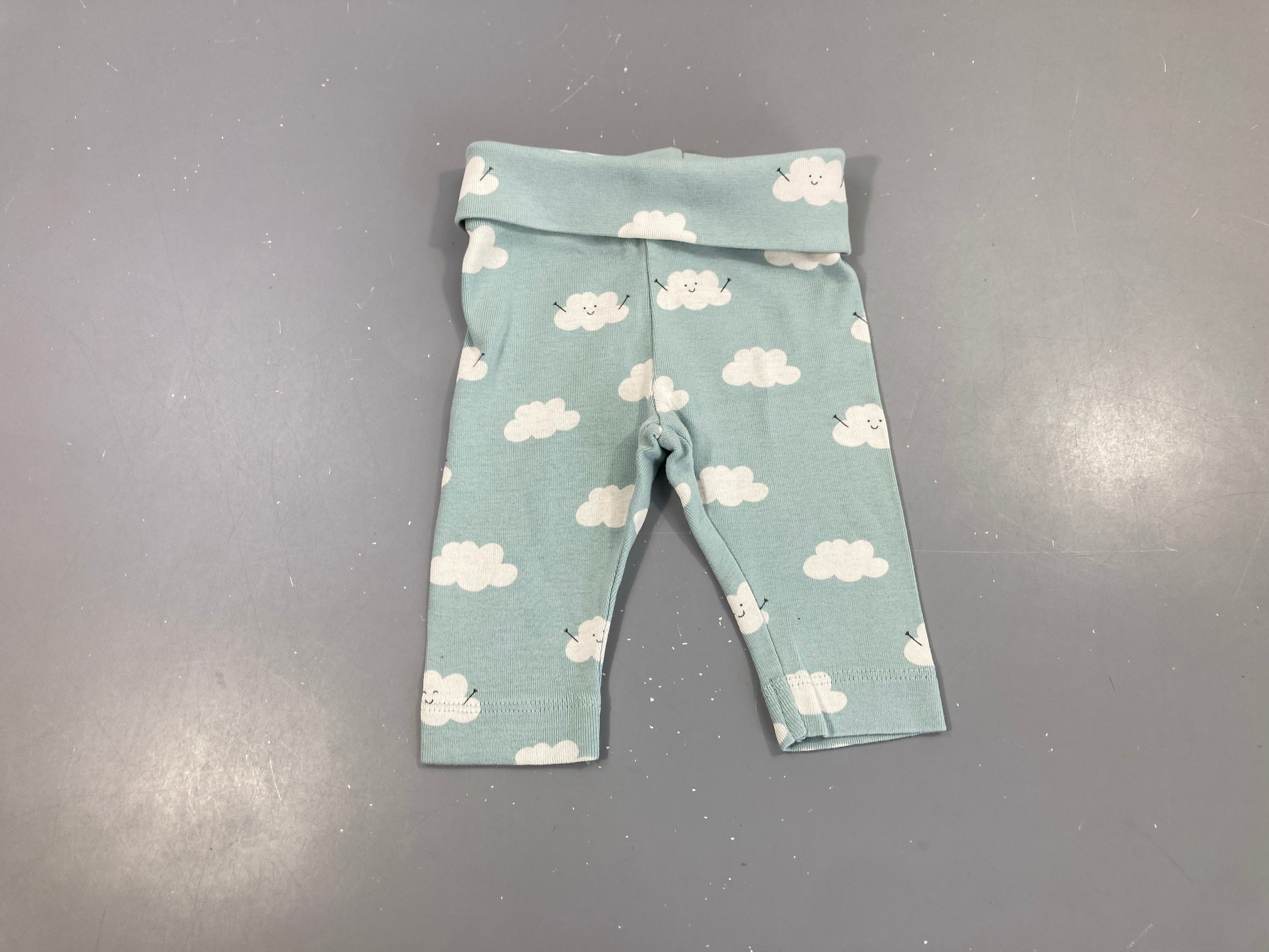 Pantalon jersey bleu clair nuage