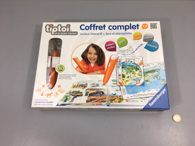 Tiptoi-Coffret complet-Lecteur interactif + Livre et planisphère, moins cher chez Petit Kiwi