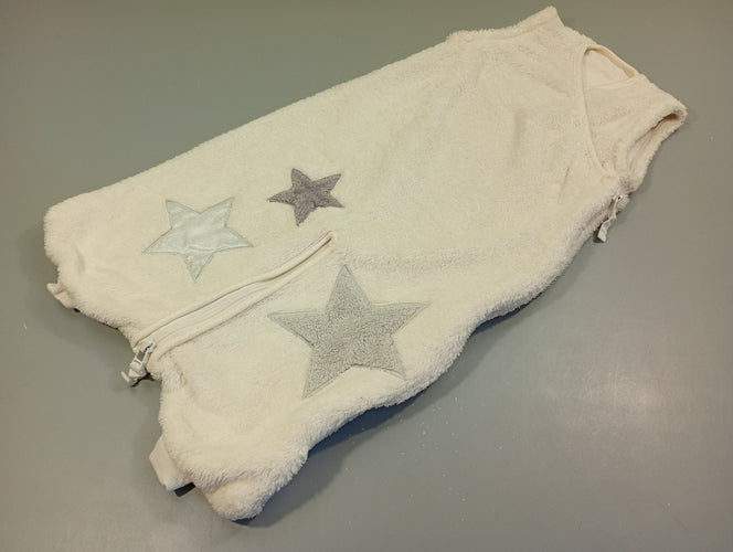 Sac de couchage velours blanc , étoiles -65cm, moins cher chez Petit Kiwi