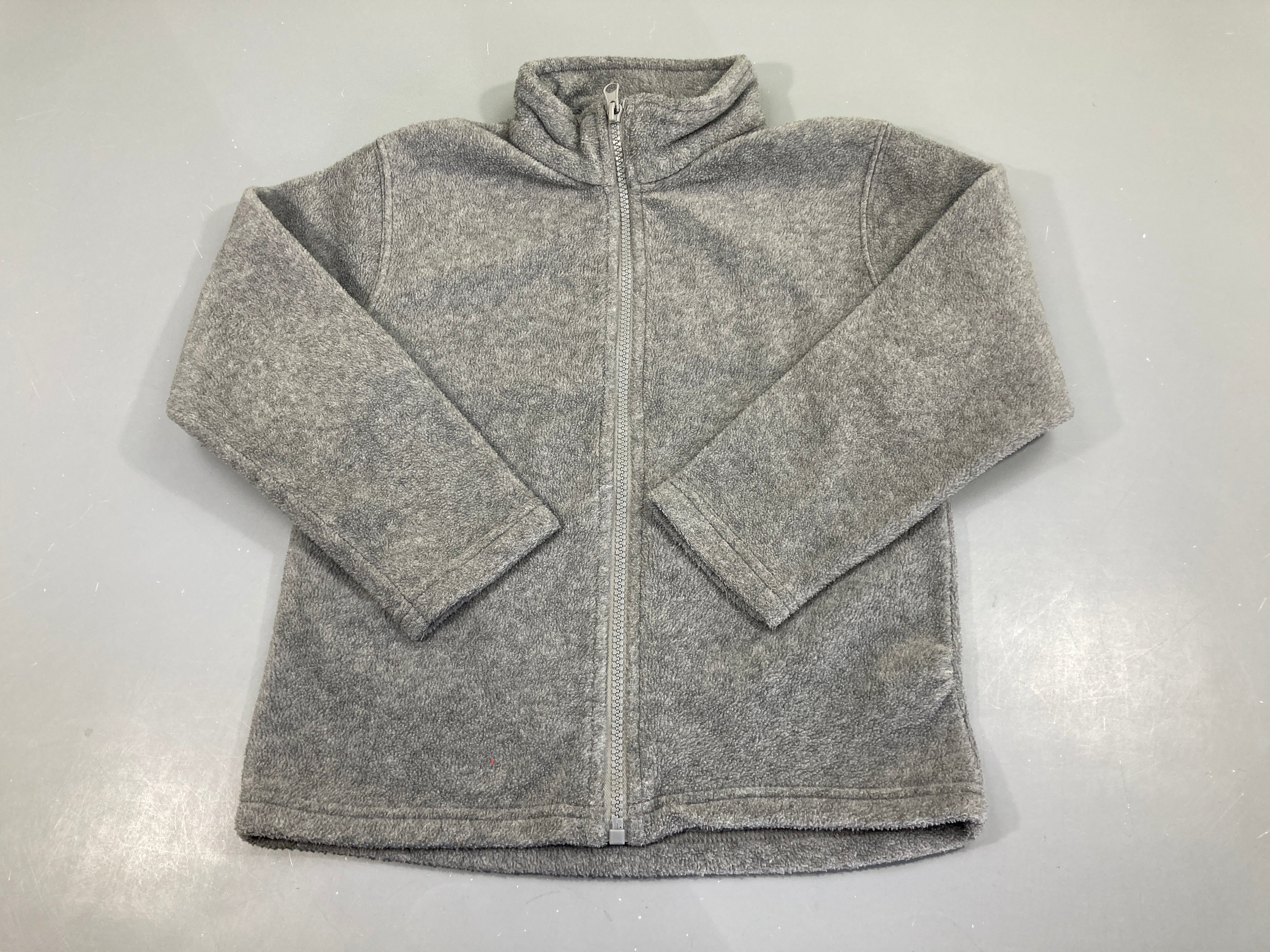 Polar zippé gris chiné