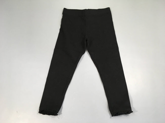 Legging noir bas dentelle, moins cher chez Petit Kiwi