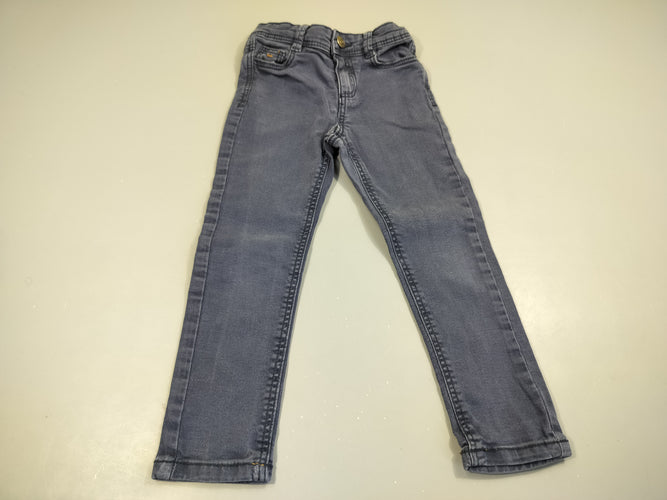 Pantalon bleu marine 98% coton 2% élasthanne, moins cher chez Petit Kiwi