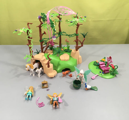 Playmobil 9132 Forêt enchantée-Manques peu de minis accessoires, moins cher chez Petit Kiwi