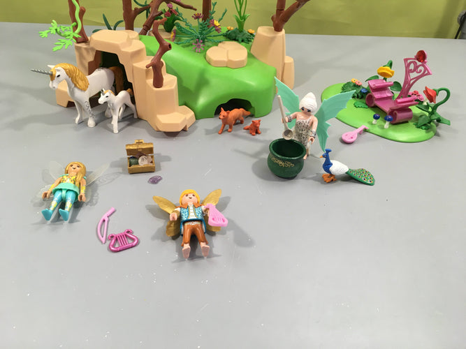 Playmobil 9132 Forêt enchantée-Manques peu de minis accessoires, moins cher chez Petit Kiwi