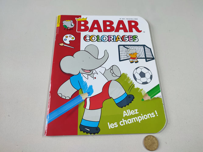 Babar coloriages - Allez les champions, moins cher chez Petit Kiwi
