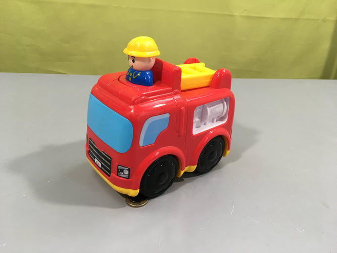 Camion de pompier à friction, moins cher chez Petit Kiwi