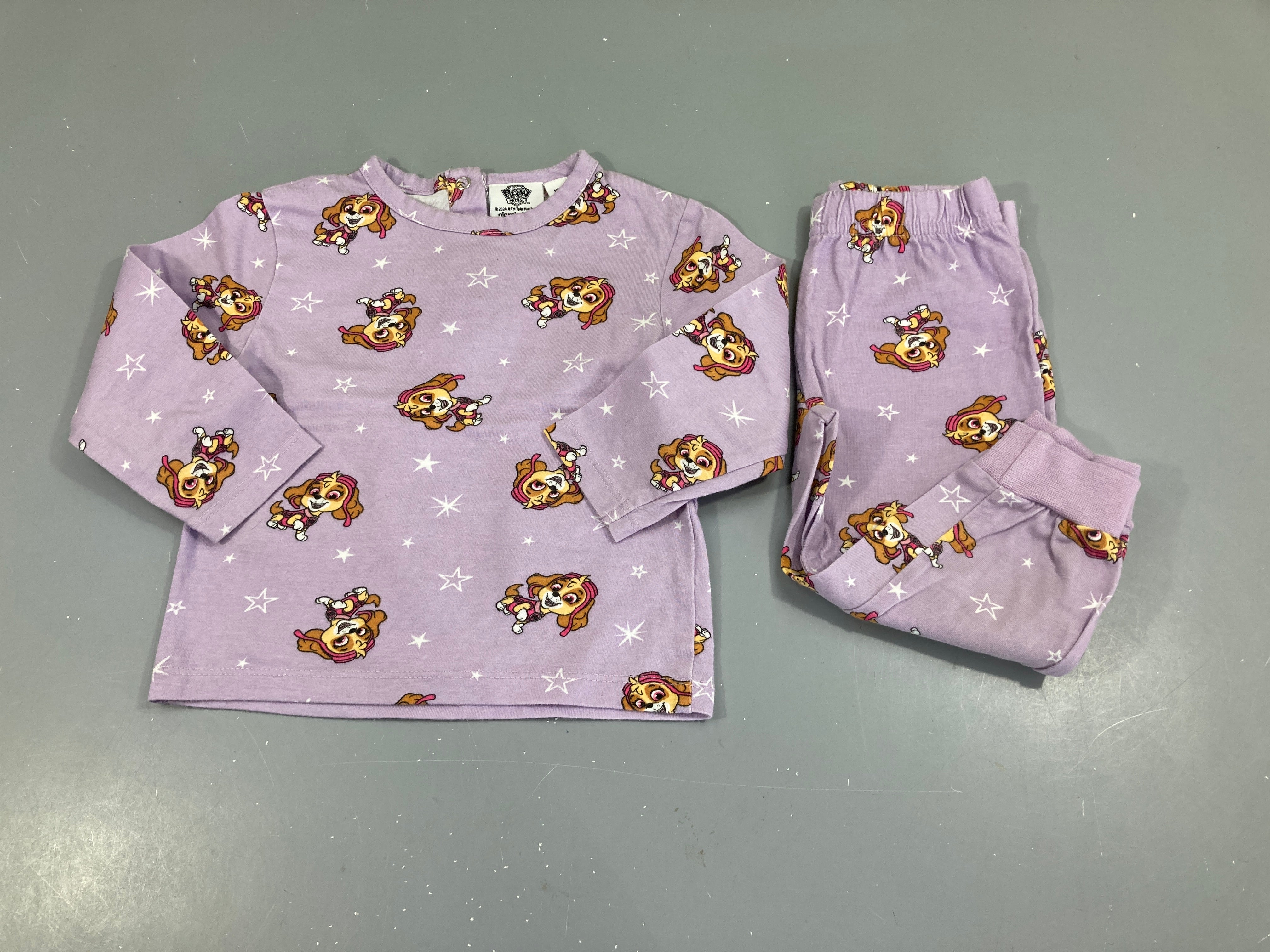 Pyjama 2pcs jersey mauve Stella pat'patrouille