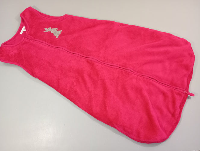 Sac de couchage s.m velours rose , lapin -74cm, moins cher chez Petit Kiwi