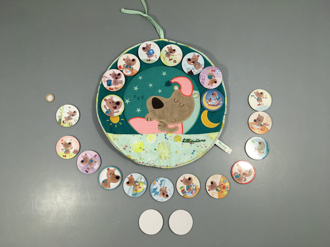 Panneau César Je raconte ma journée, moins cher chez Petit Kiwi