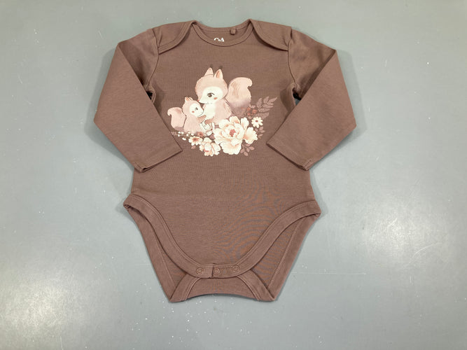 Body m.l vieux rose écureuils, moins cher chez Petit Kiwi