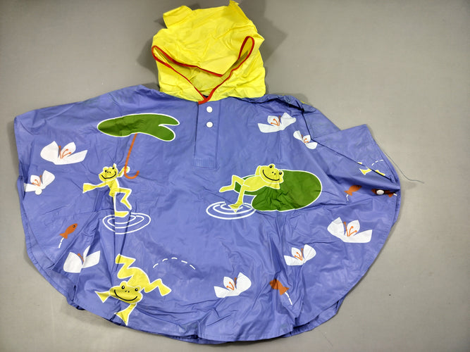 Poncho ciré , grenouille . pas de taille  indiquée., moins cher chez Petit Kiwi