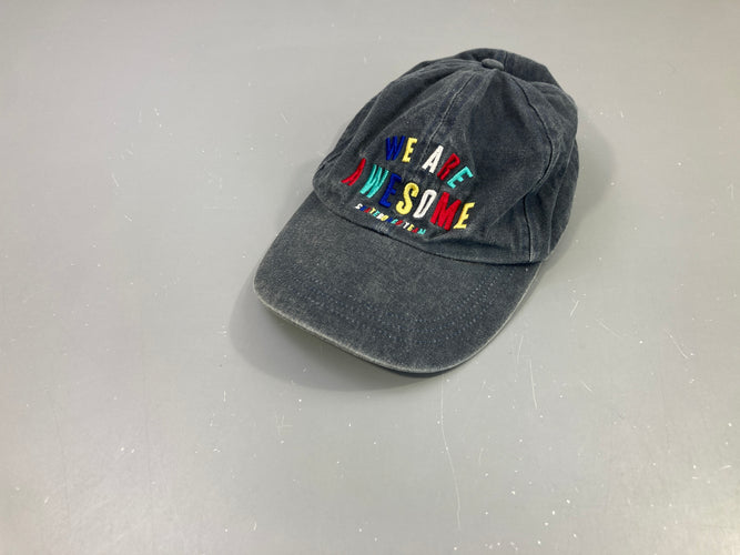 Casquette bleu foncé We are awesome, moins cher chez Petit Kiwi