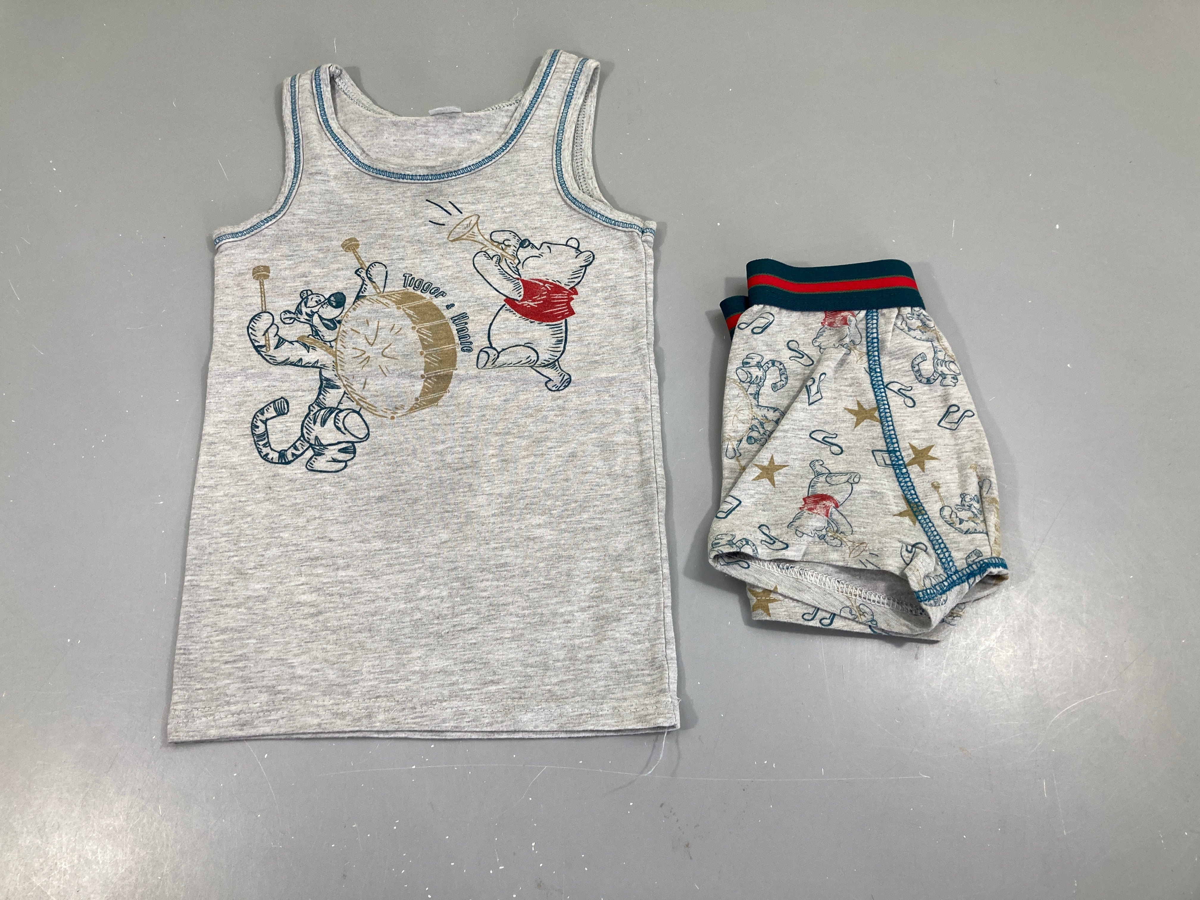 Chemisette s.m gris flammé Winnie + boxer