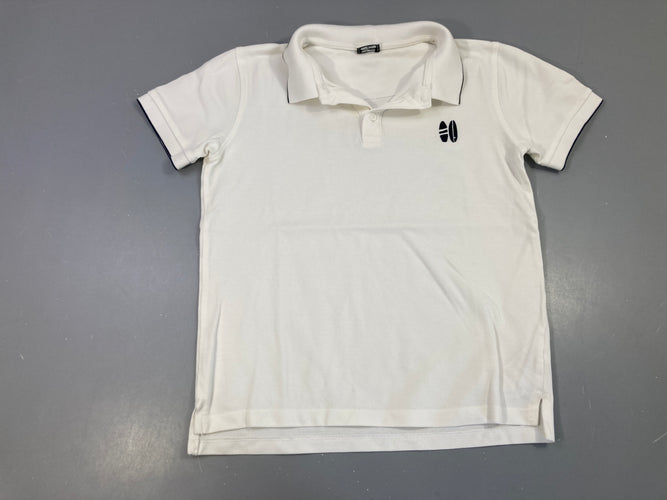 Polo m.c blanc surf, moins cher chez Petit Kiwi