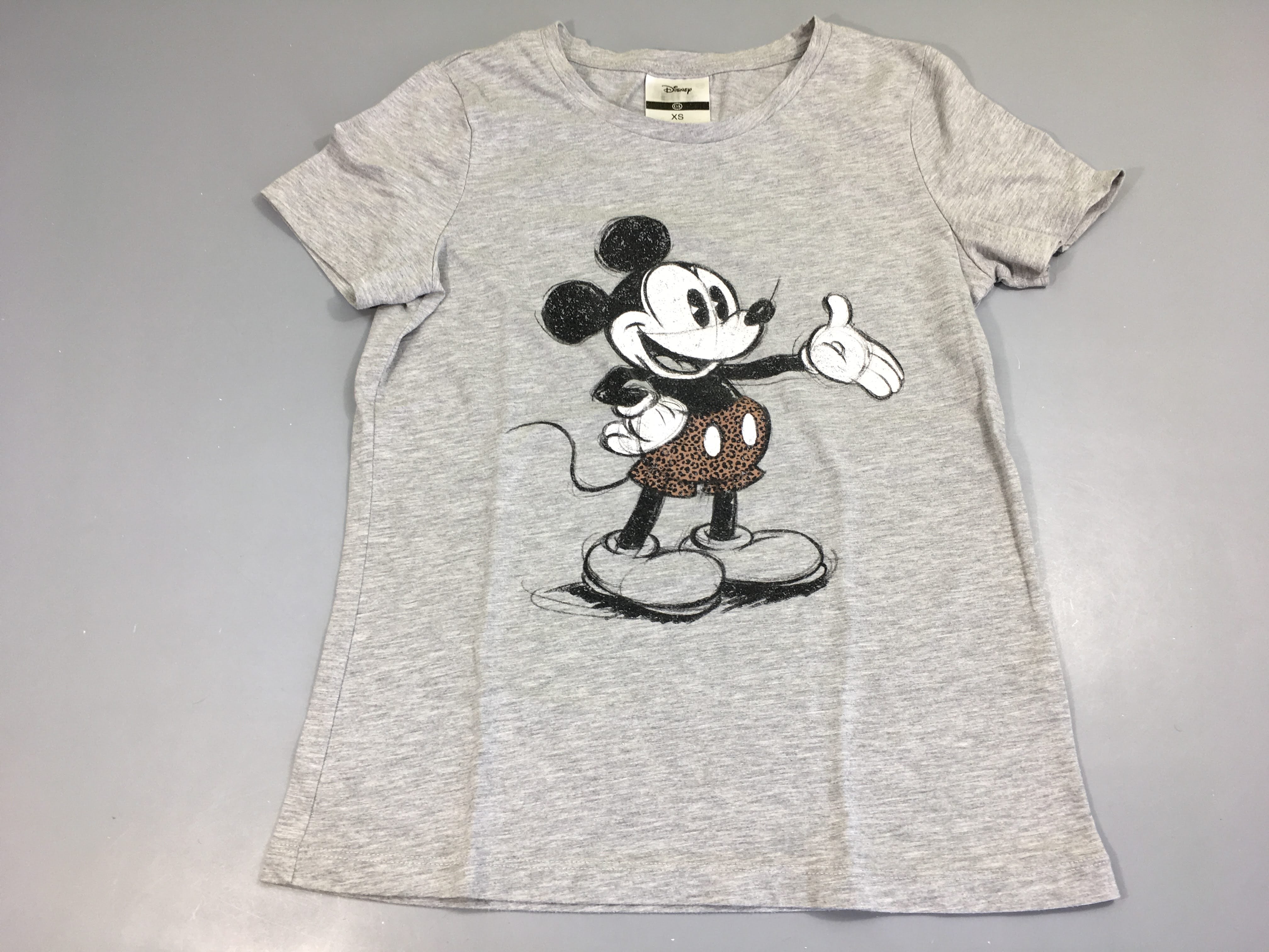 T-shirt m.c gris Mickey bouloché