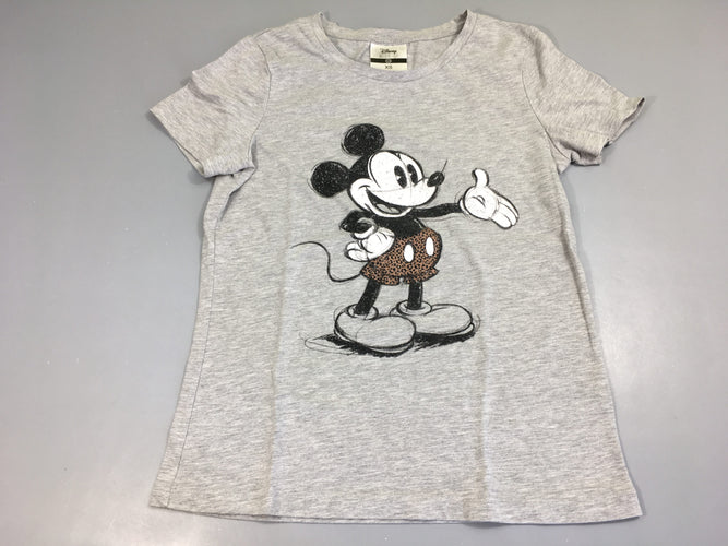 T-shirt m.c gris Mickey bouloché, moins cher chez Petit Kiwi