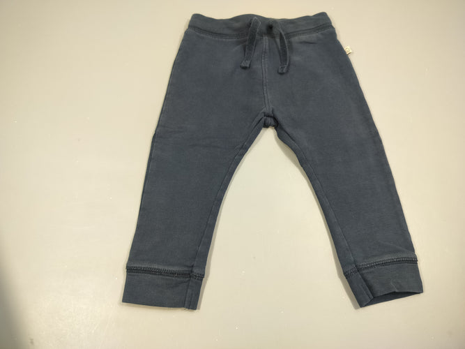 Pantalon bleu marine 96% coton 4% élasthanne, moins cher chez Petit Kiwi