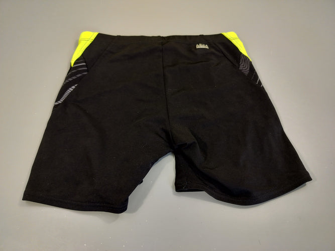 Maillot boxer noir et jaune. Pas de taille indiquée, estimée  16a, moins cher chez Petit Kiwi