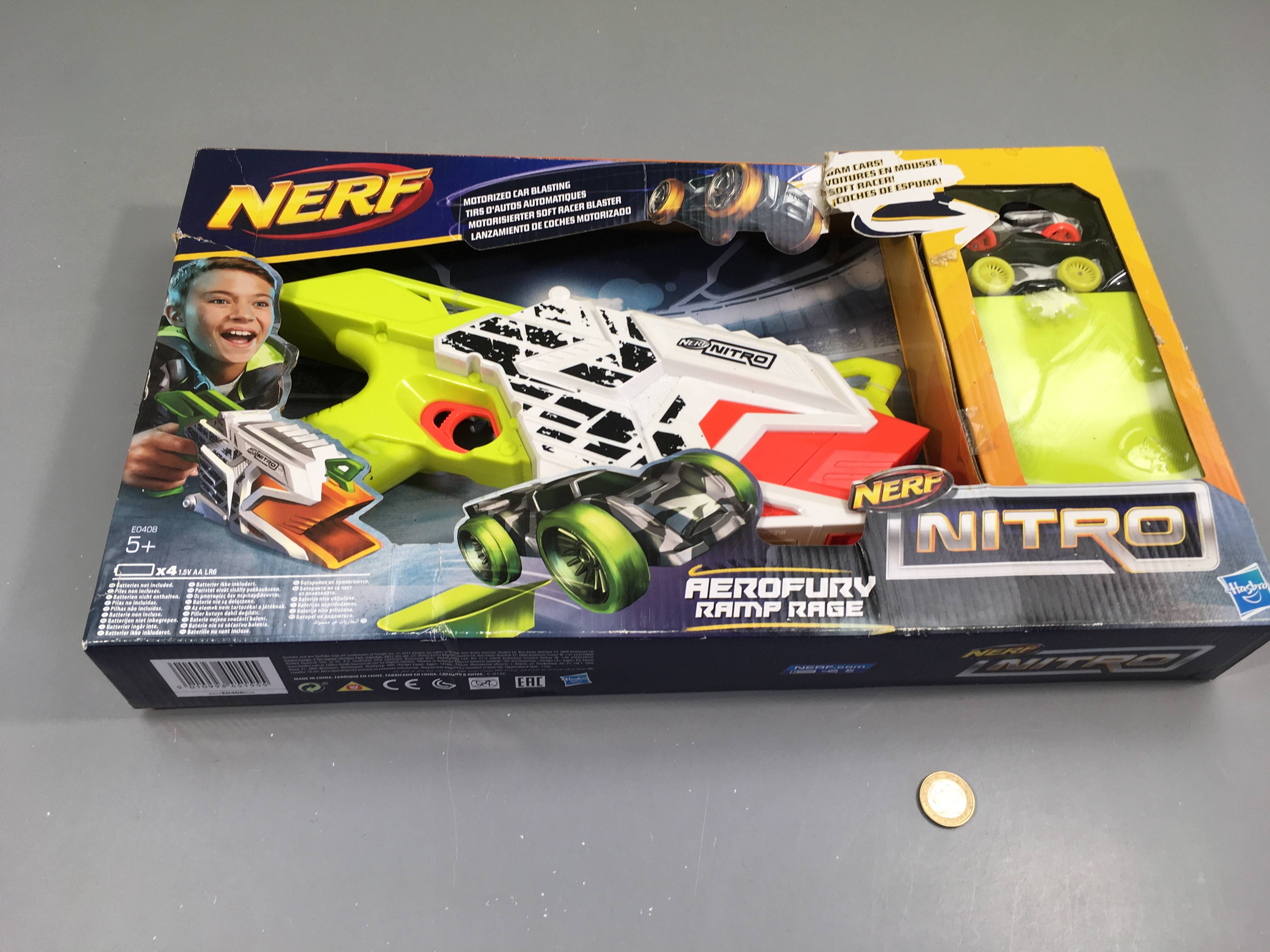 NERF Nitro, tirs d'autos automatiques , 5 ans +, NEUF