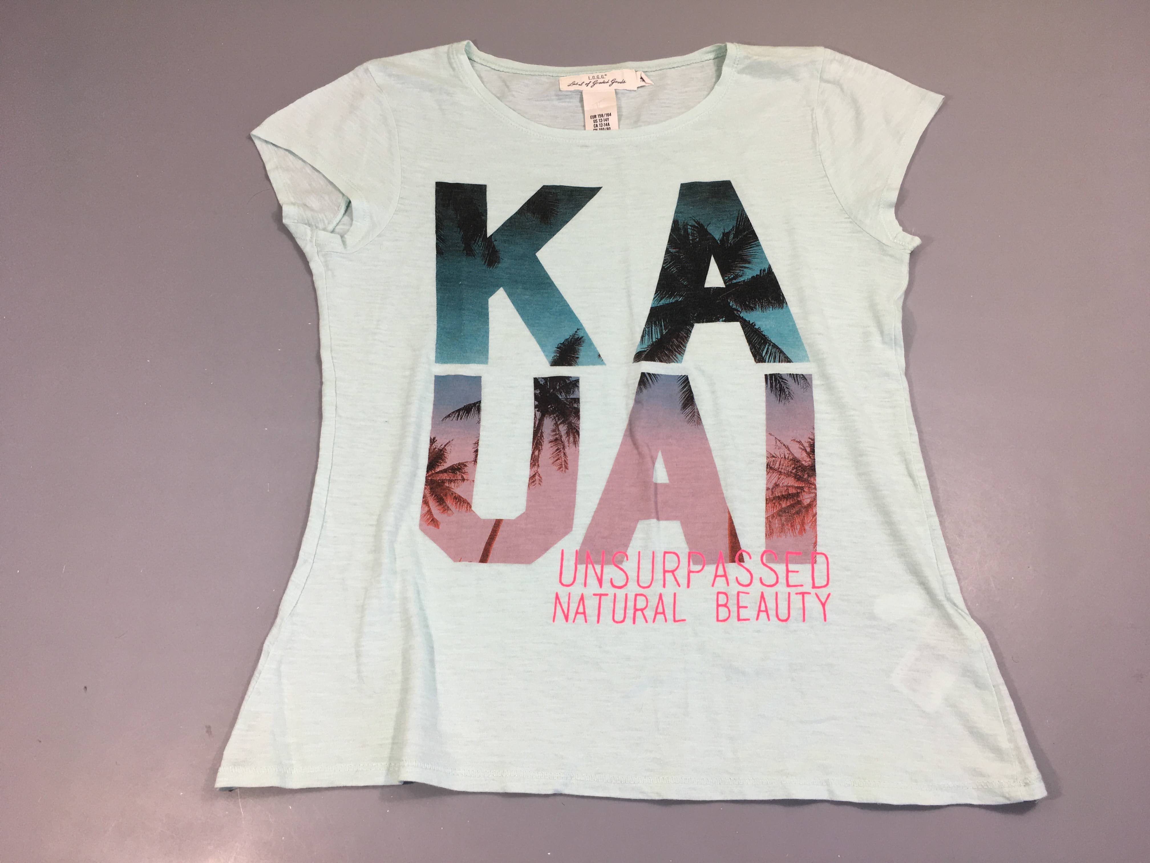 T-shirt m.c menthe flammé KAUAI