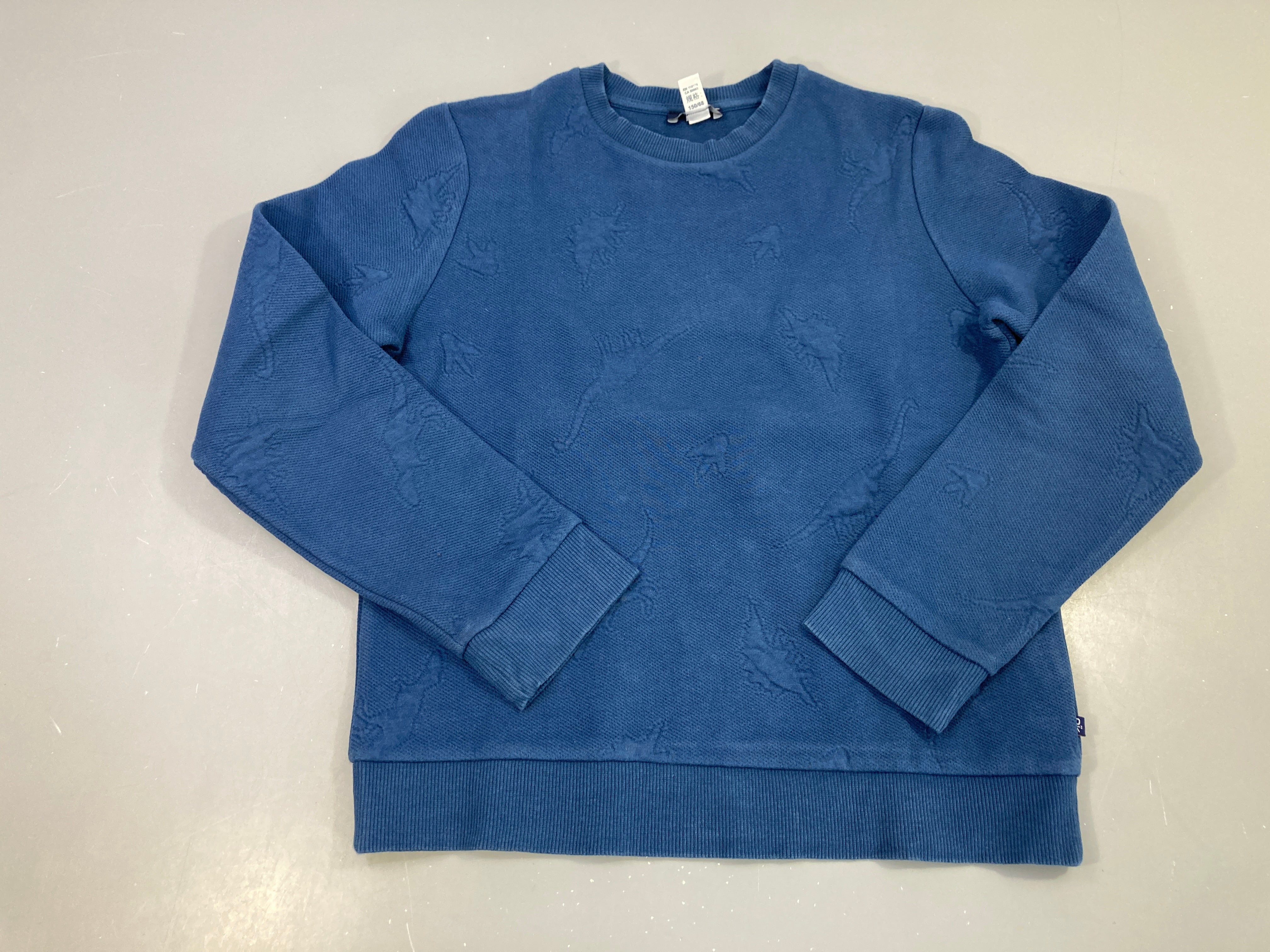 Sweat bleu texturé dinos