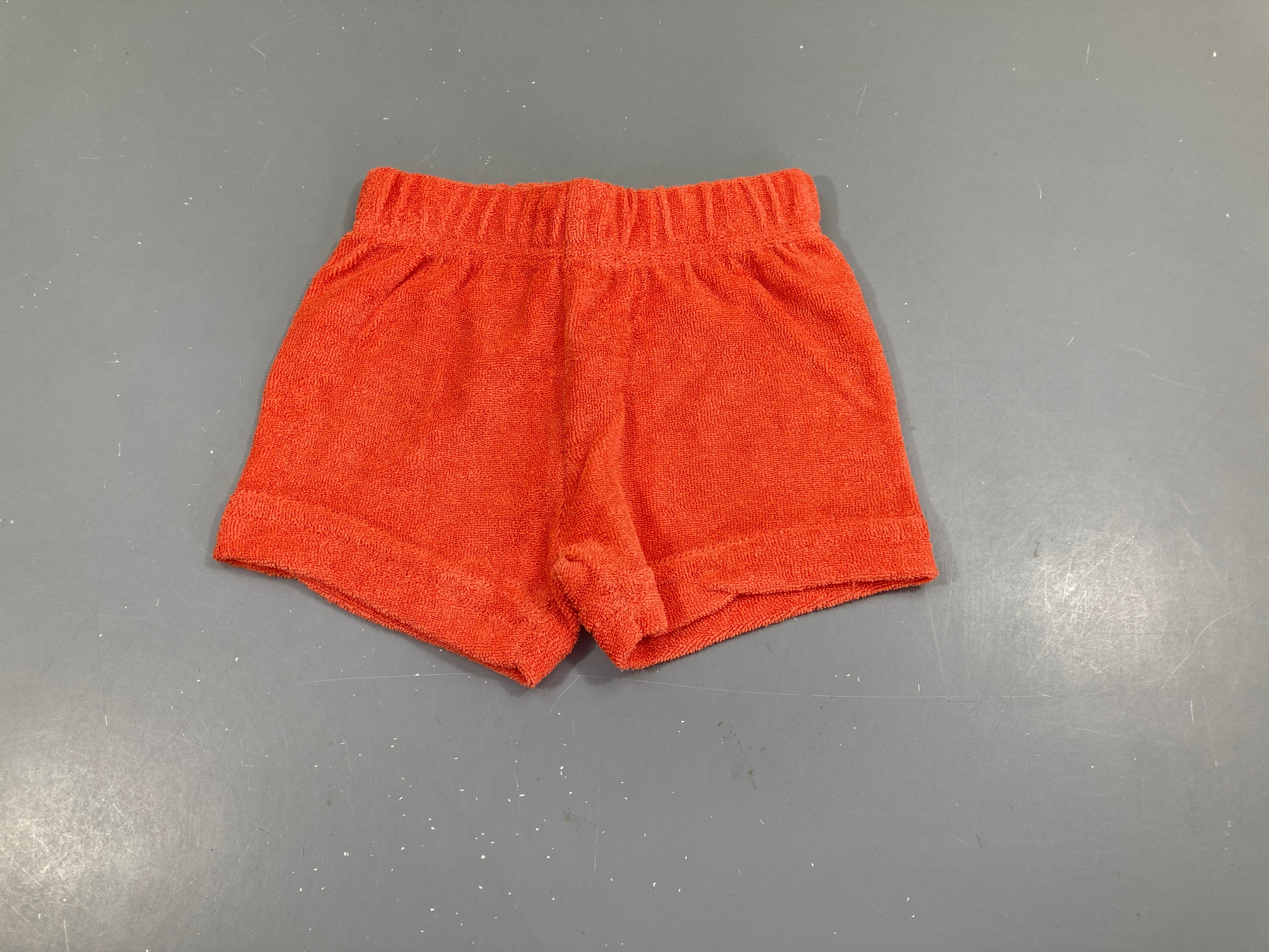 Short éponge orange