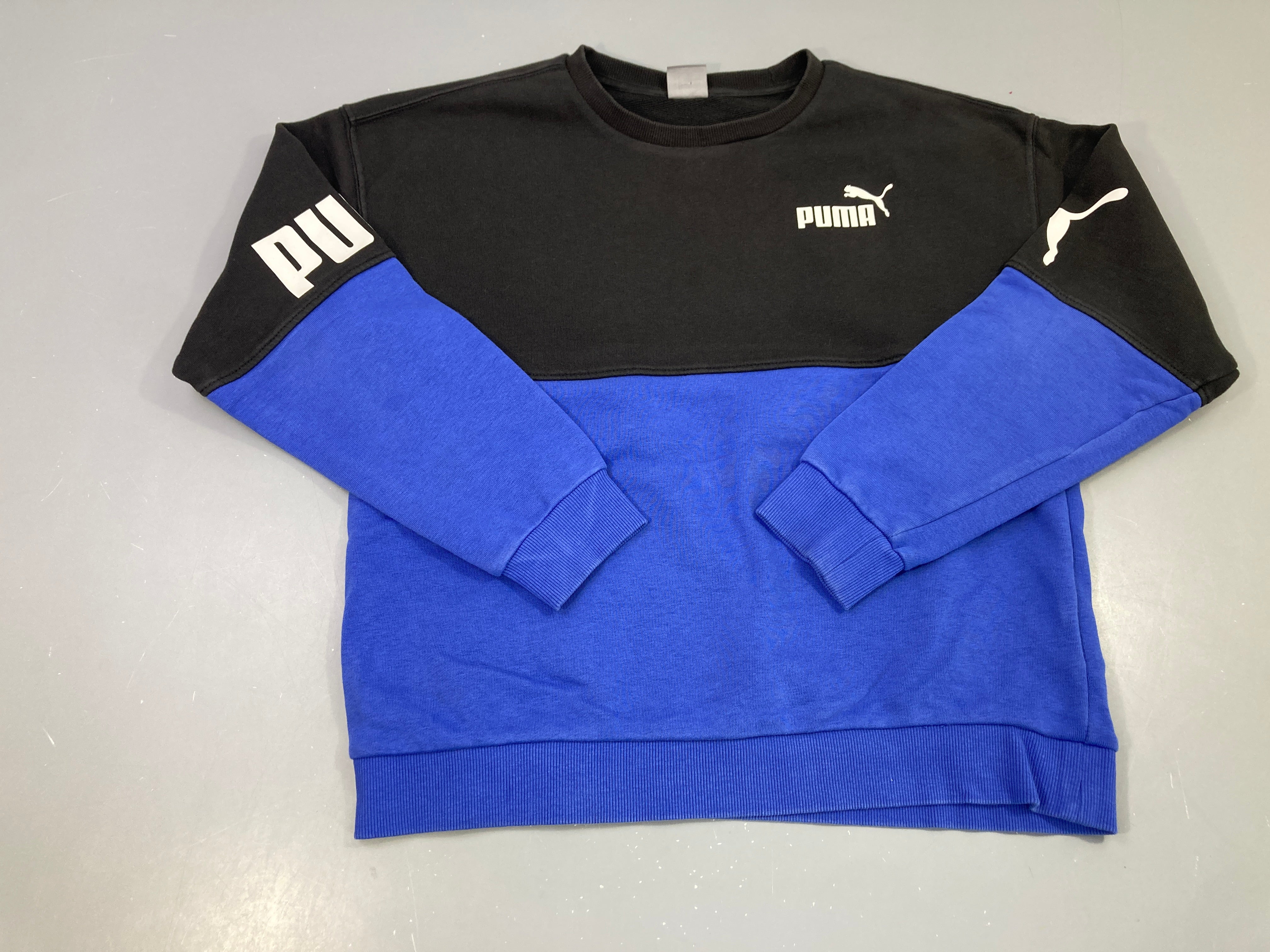 Sweat noir/bleu puma