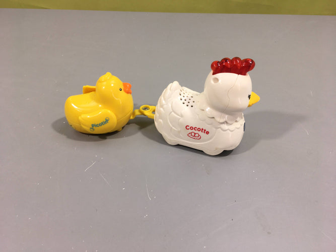 Tut tut Animo Cocotte la Poule Qui Papote et Picotin Bébé Poussin, moins cher chez Petit Kiwi