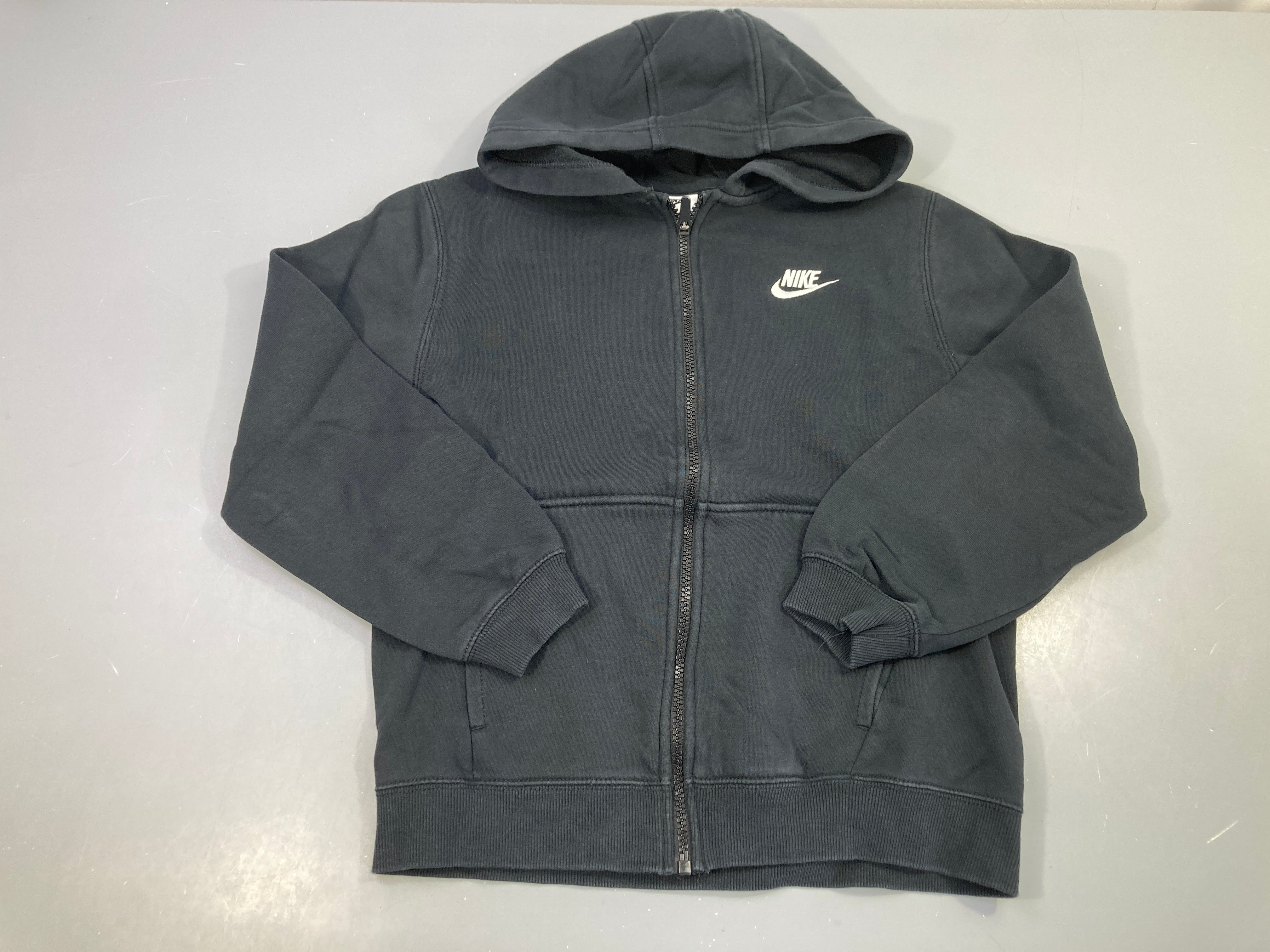 Sweat zippé noir à capuche Nike