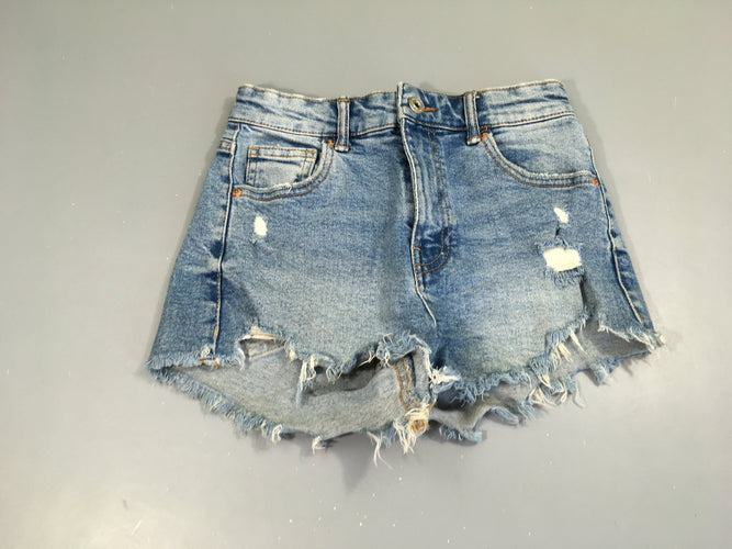 Short en jean effet déchiré  effiloché 34 Souillé fesse G, moins cher chez Petit Kiwi