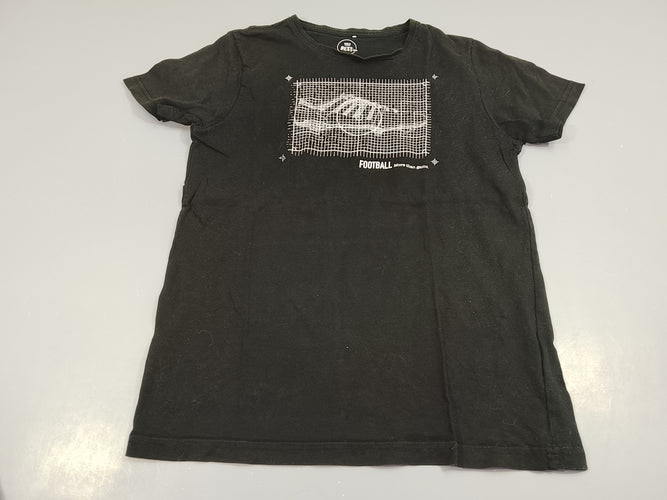 T-shirt m.c noir , imprimé graphique "fotbaal", moins cher chez Petit Kiwi