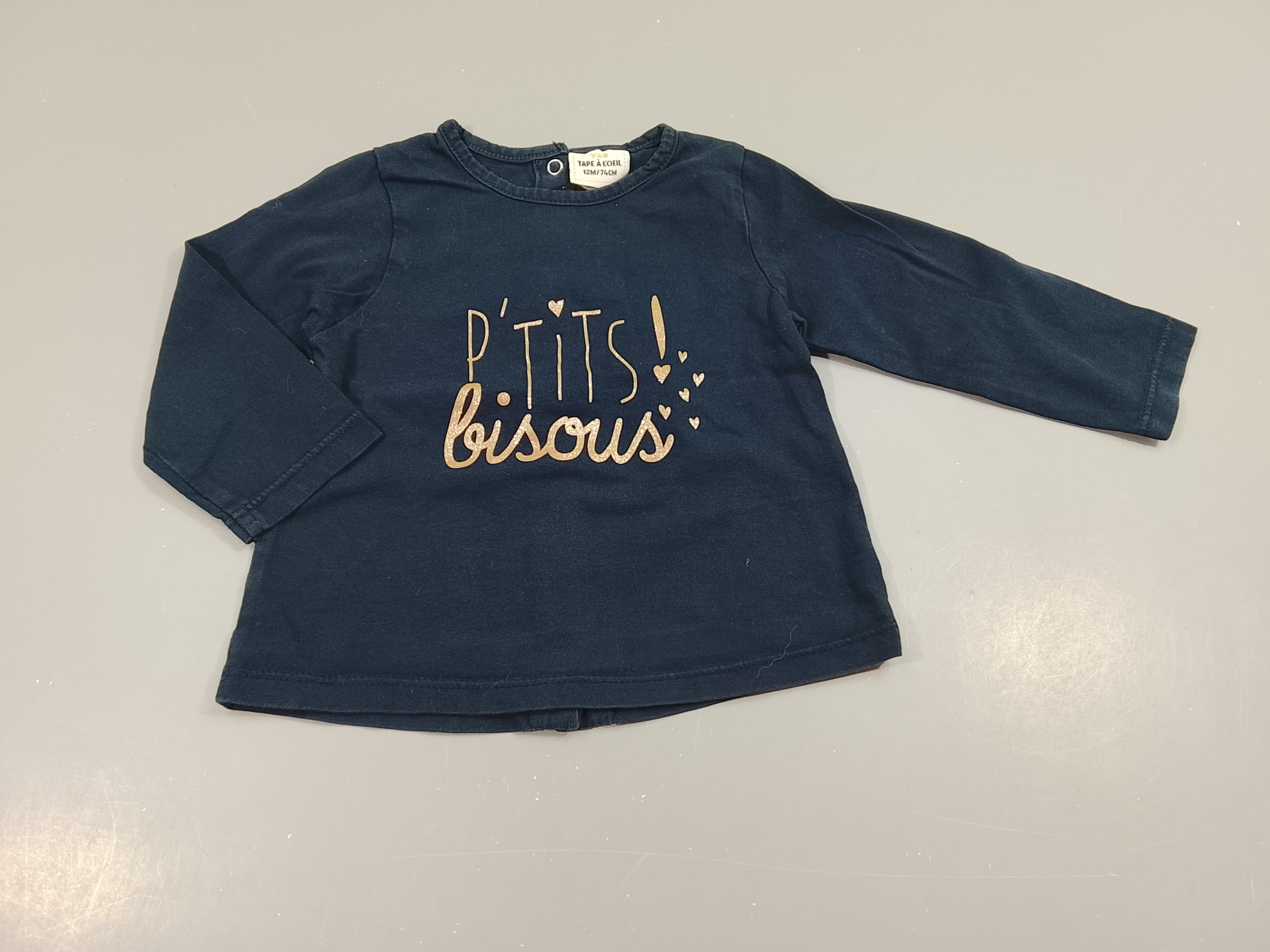 T-shirt m.l bleu marine  