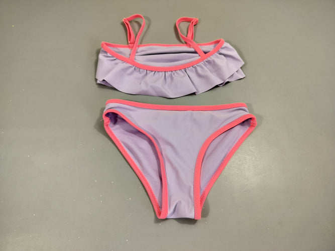 Bikini  mauve et rose, moins cher chez Petit Kiwi