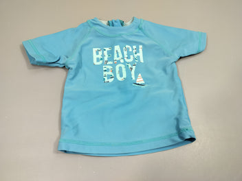 T-shirt m.c anti-uv bleu