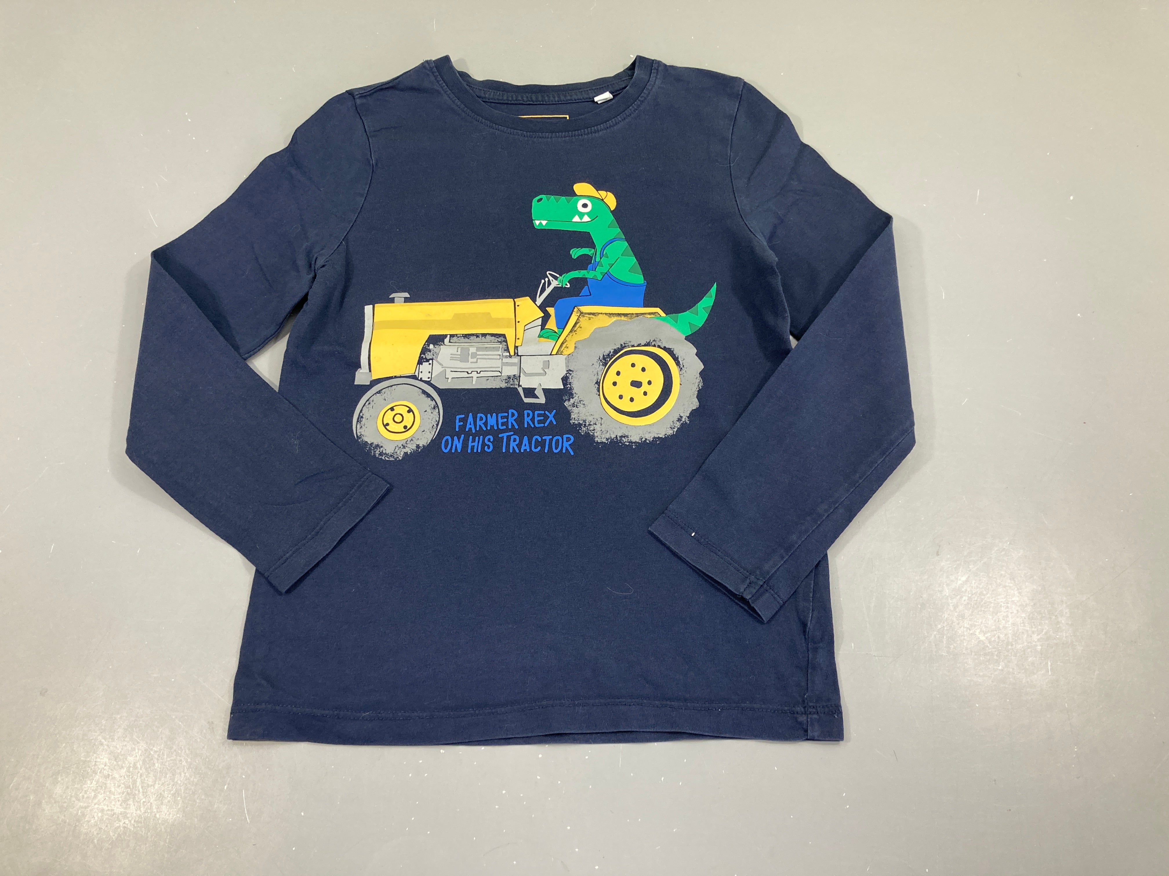 T-shirt m.l bleu foncé farming is awesome