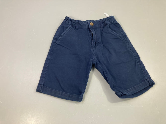 Bermuda chino bleu foncé, moins cher chez Petit Kiwi