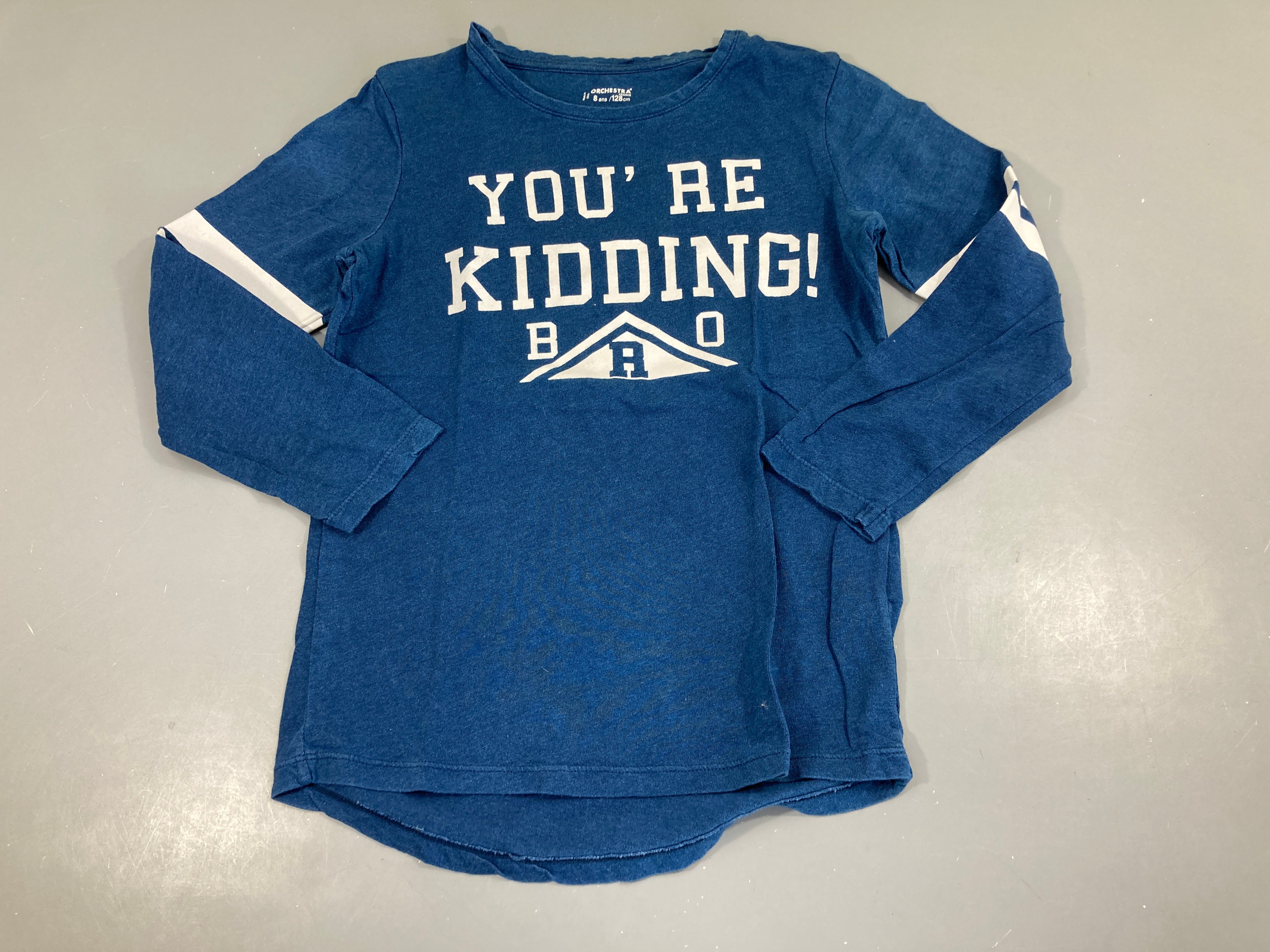 T-shirt m.l bleu foncé you're kidding!