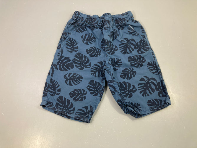 Bermuda bleu foncé feuillage, moins cher chez Petit Kiwi