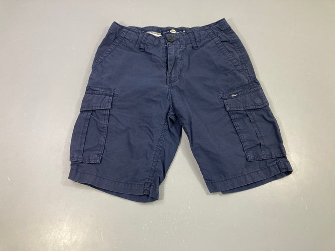 Bermuda bleu foncé cargo, moins cher chez Petit Kiwi