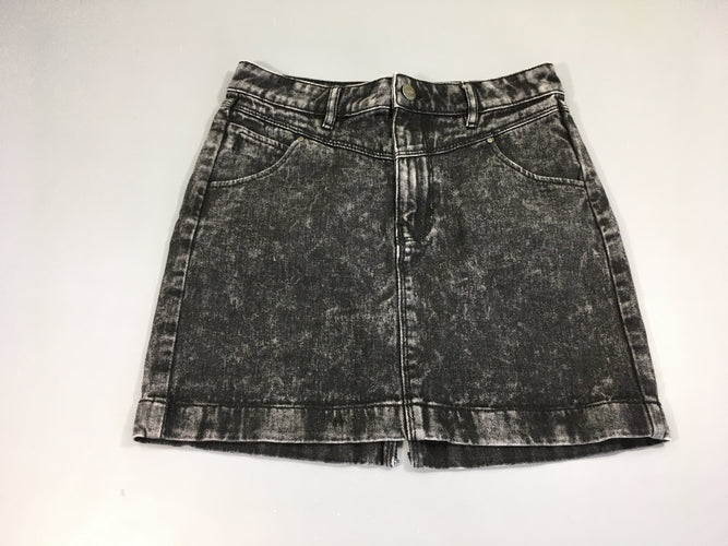 Jupe en jean gris effet delavé Jennyfer, moins cher chez Petit Kiwi