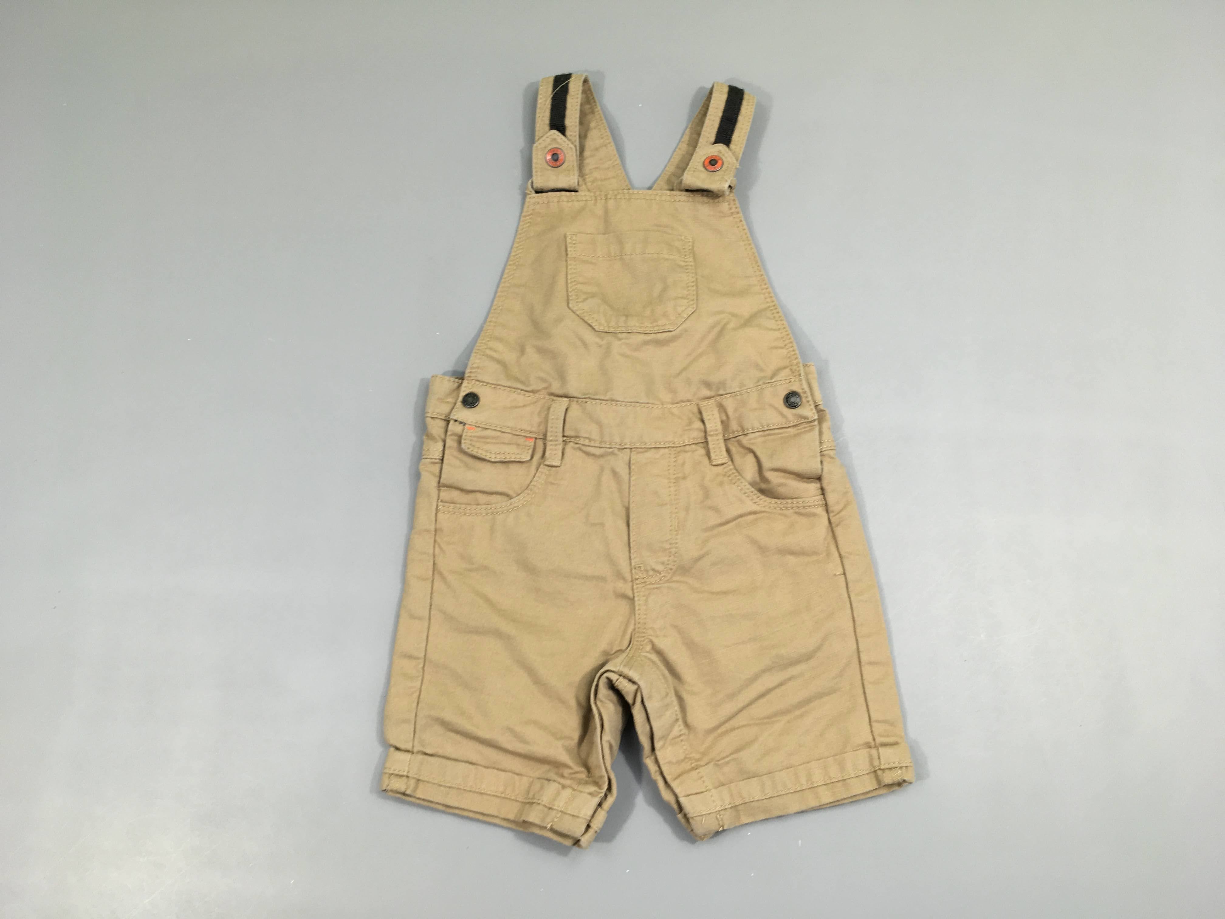 Salopette short brun